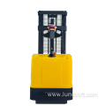 Full Electric Pallet Stacker Forklift With Charging Battery